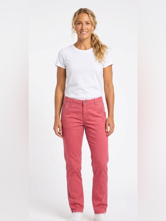 Rosner Pants - ROSNER from the heart May bright coral pink  cotton mix Chino Pants Size 4